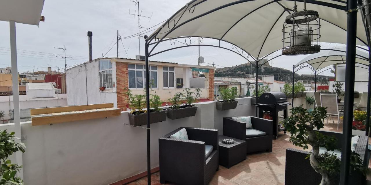 Ferienwohnung Amazing Penthouse With Views To The Castle Alicante Exterior foto